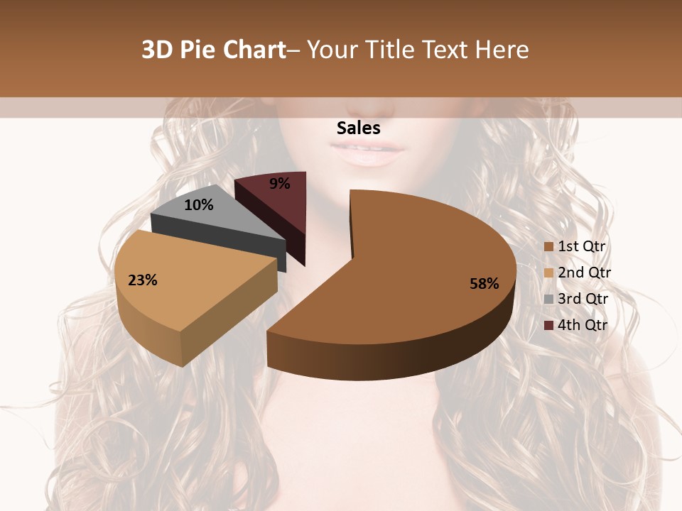 Hair Portrait Sensual PowerPoint Template