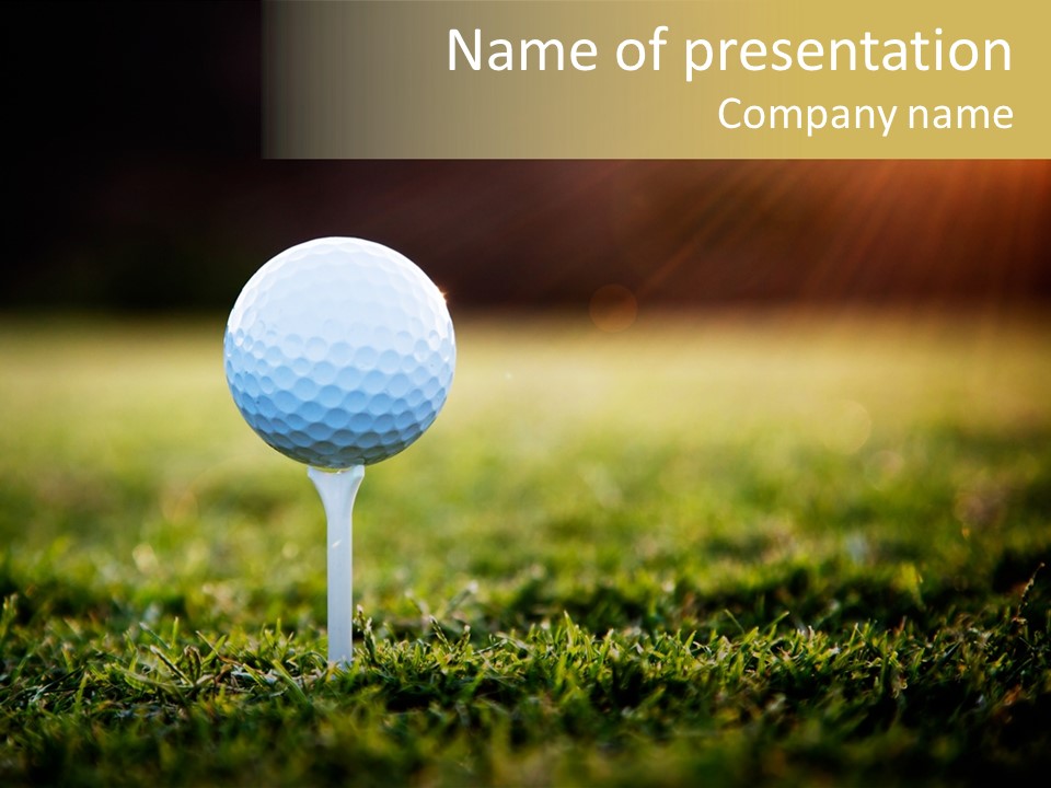 Goal Detail Fairway PowerPoint Template