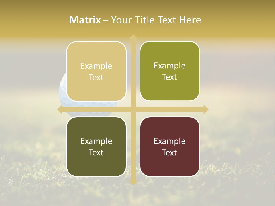 Goal Detail Fairway PowerPoint Template