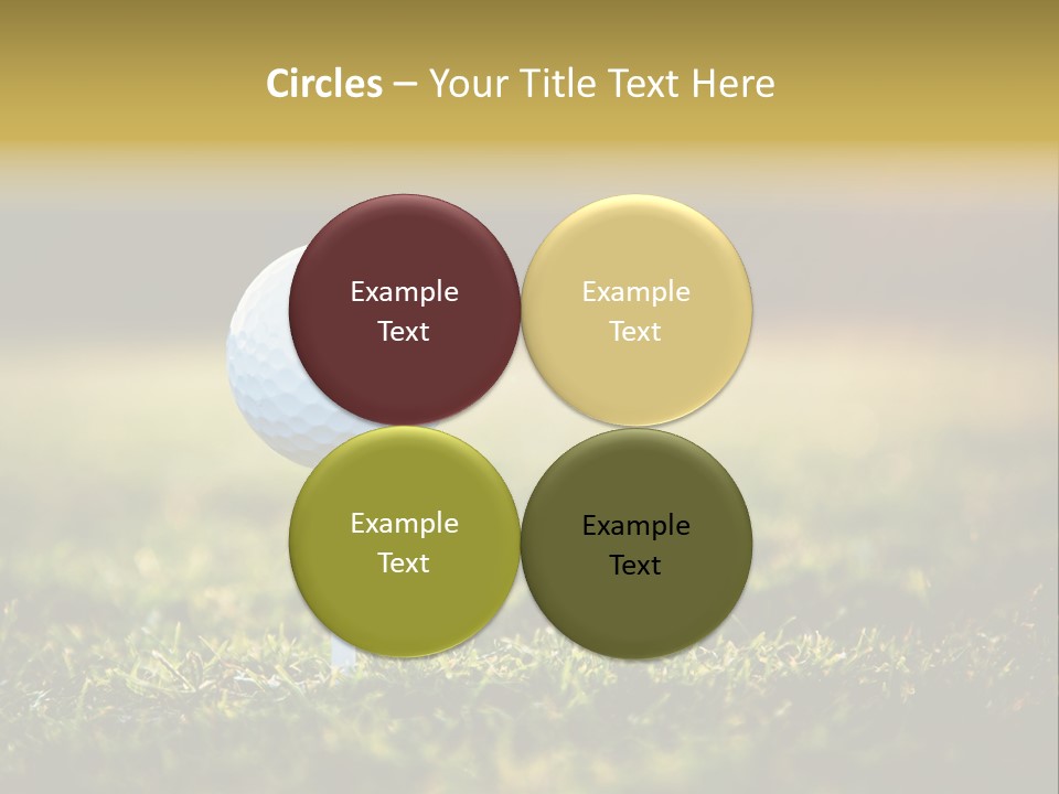 Goal Detail Fairway PowerPoint Template