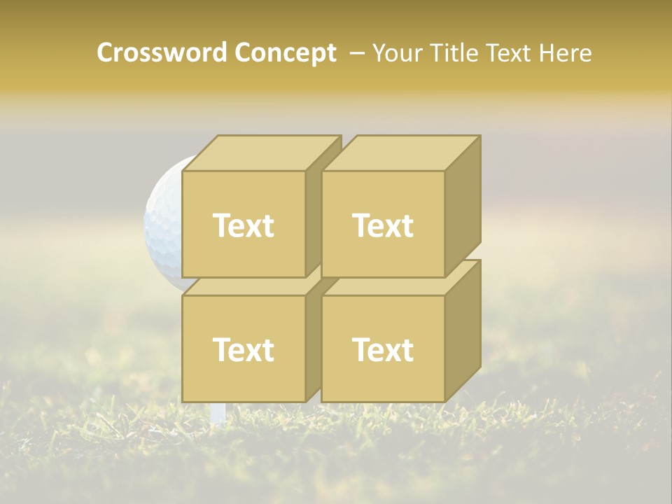Goal Detail Fairway PowerPoint Template