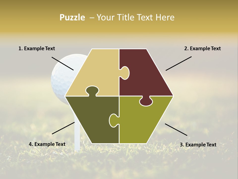 Goal Detail Fairway PowerPoint Template