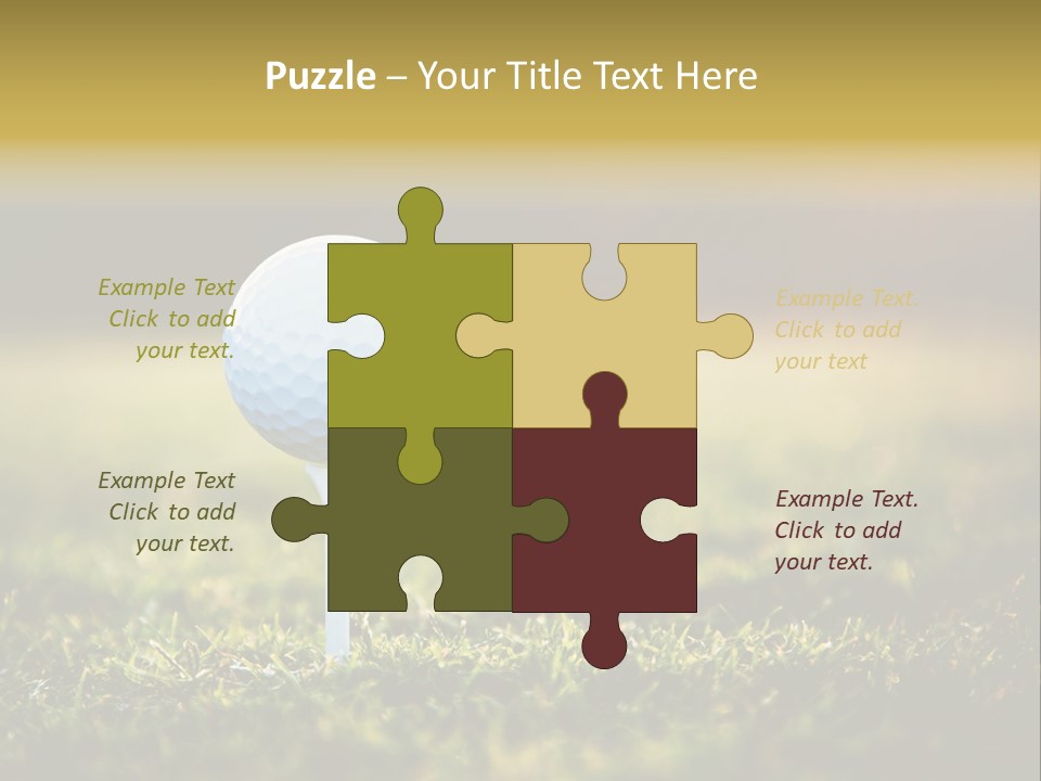 Goal Detail Fairway PowerPoint Template