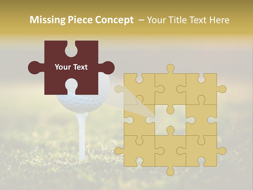 Goal Detail Fairway PowerPoint Template