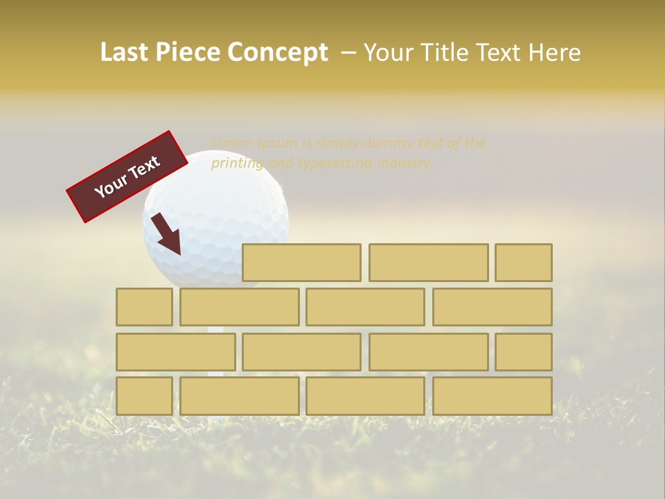 Goal Detail Fairway PowerPoint Template