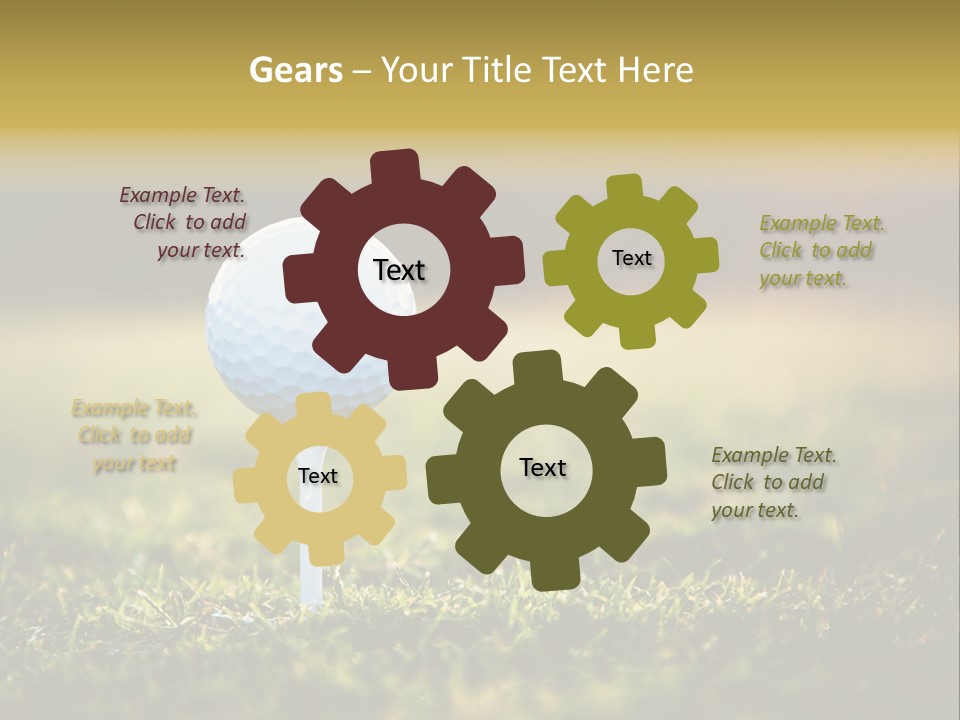 Goal Detail Fairway PowerPoint Template