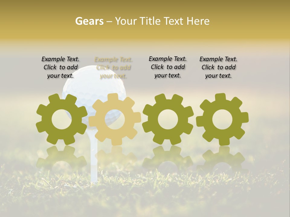 Goal Detail Fairway PowerPoint Template