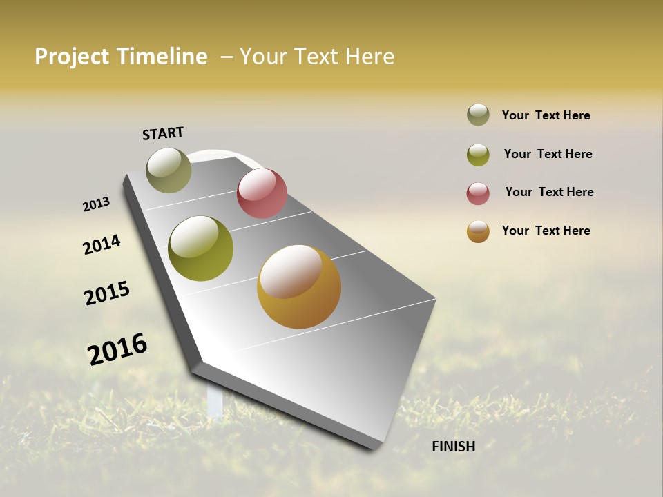 Goal Detail Fairway PowerPoint Template