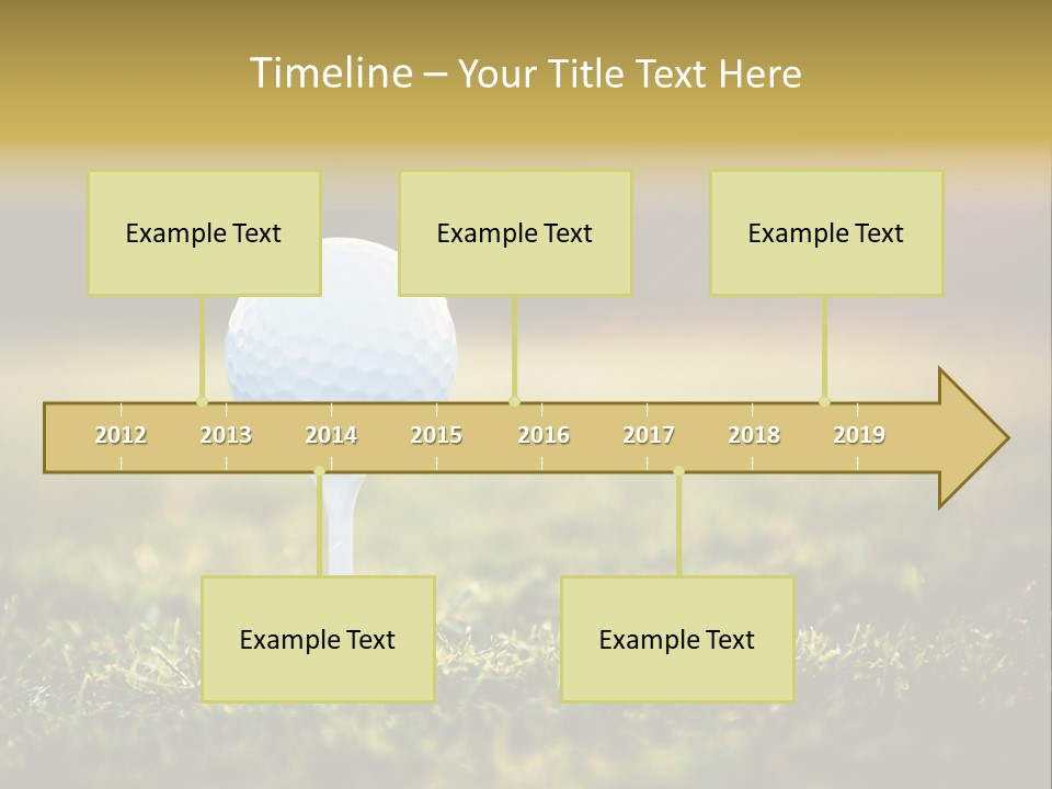 Goal Detail Fairway PowerPoint Template