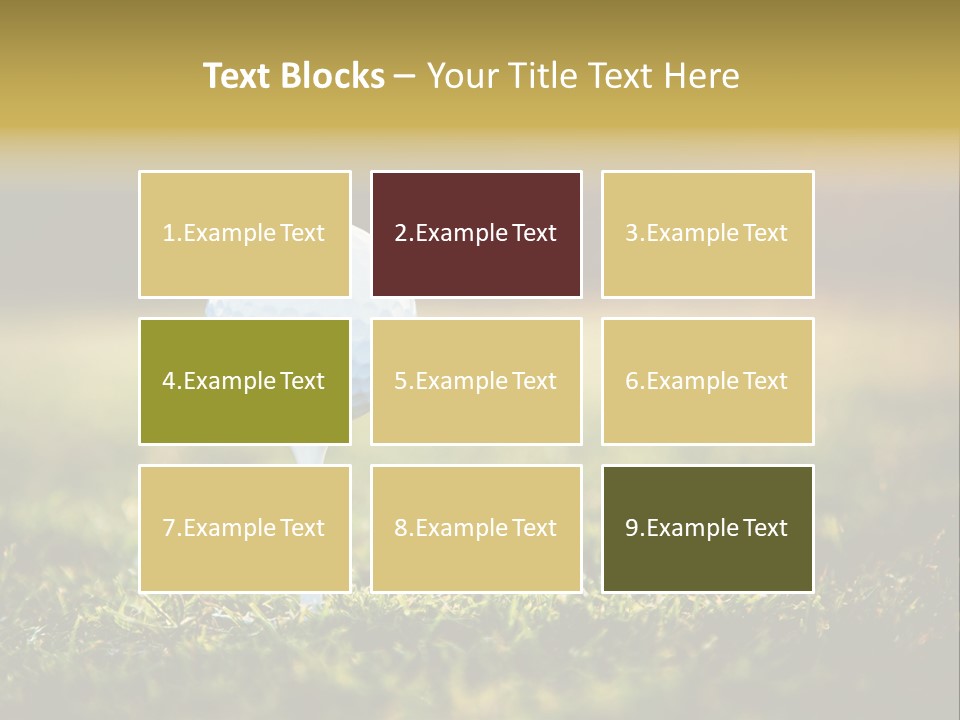 Goal Detail Fairway PowerPoint Template