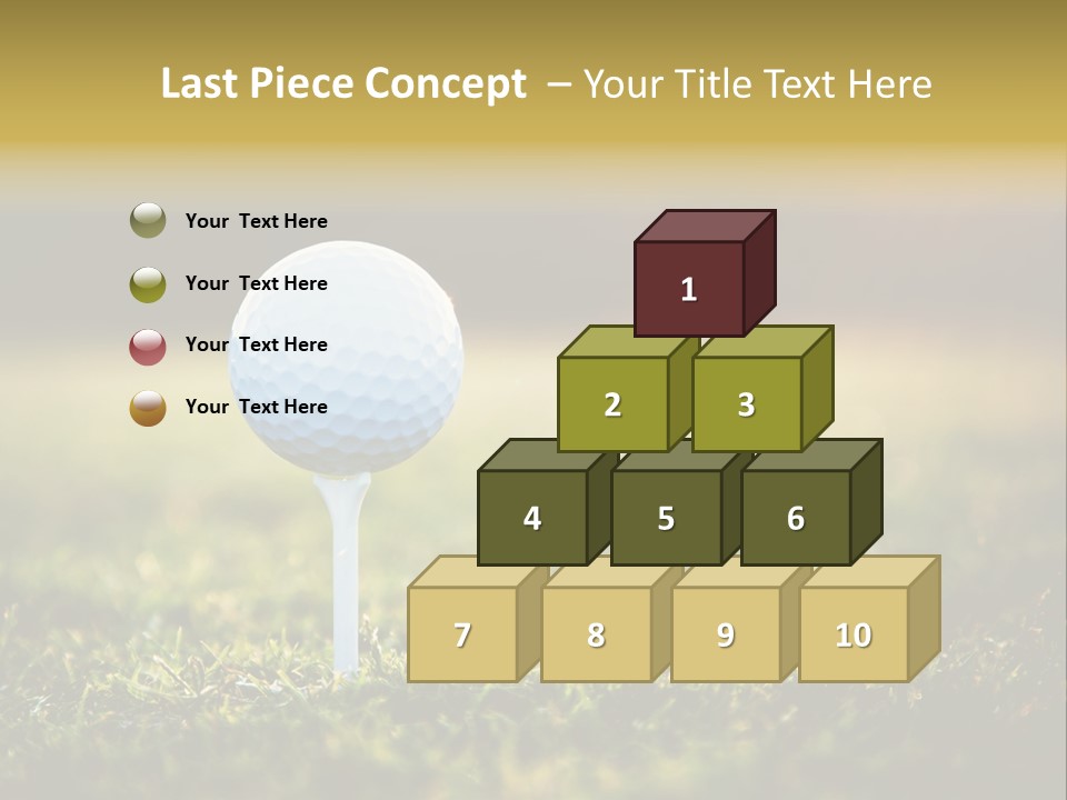 Goal Detail Fairway PowerPoint Template