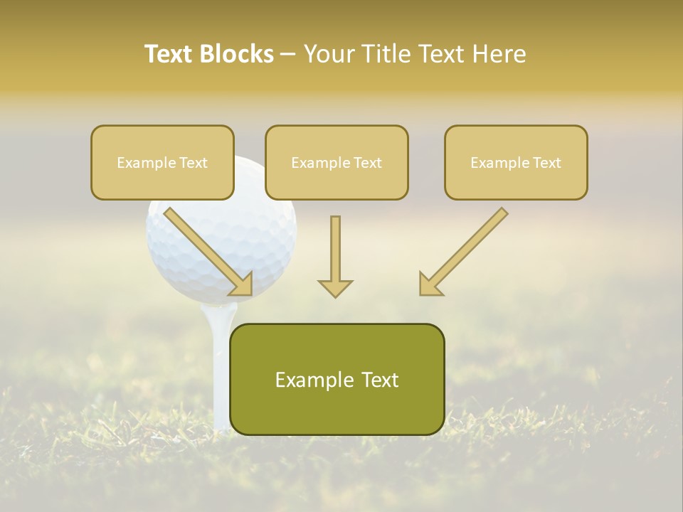 Goal Detail Fairway PowerPoint Template