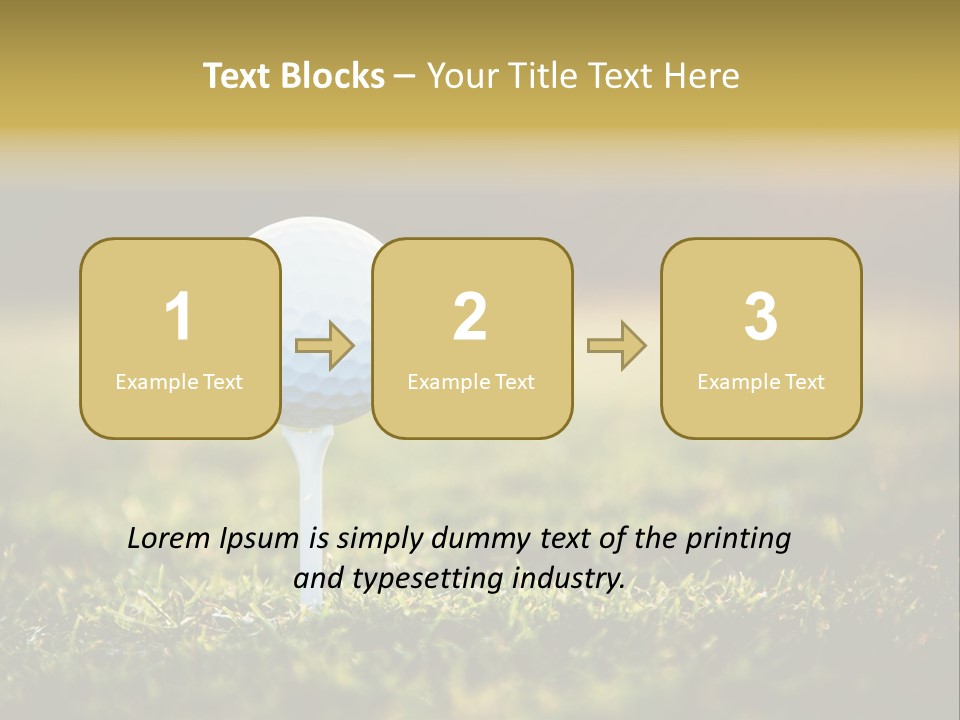 Goal Detail Fairway PowerPoint Template