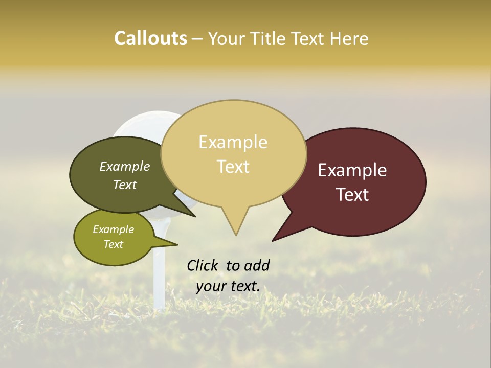 Goal Detail Fairway PowerPoint Template