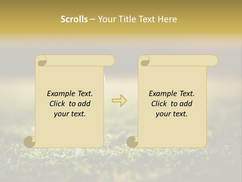Goal Detail Fairway PowerPoint Template