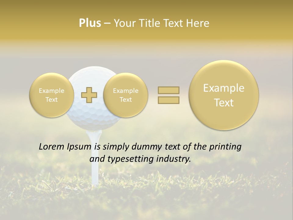 Goal Detail Fairway PowerPoint Template