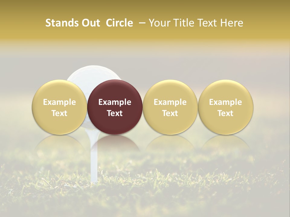 Goal Detail Fairway PowerPoint Template