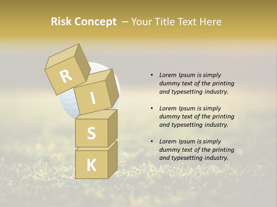 Goal Detail Fairway PowerPoint Template