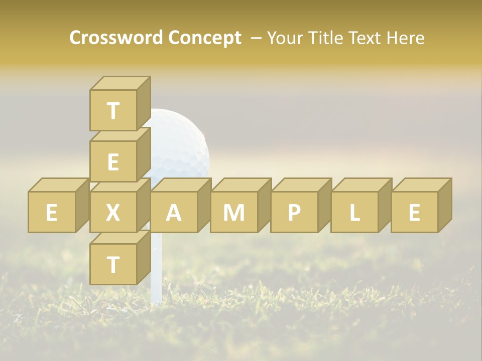 Goal Detail Fairway PowerPoint Template