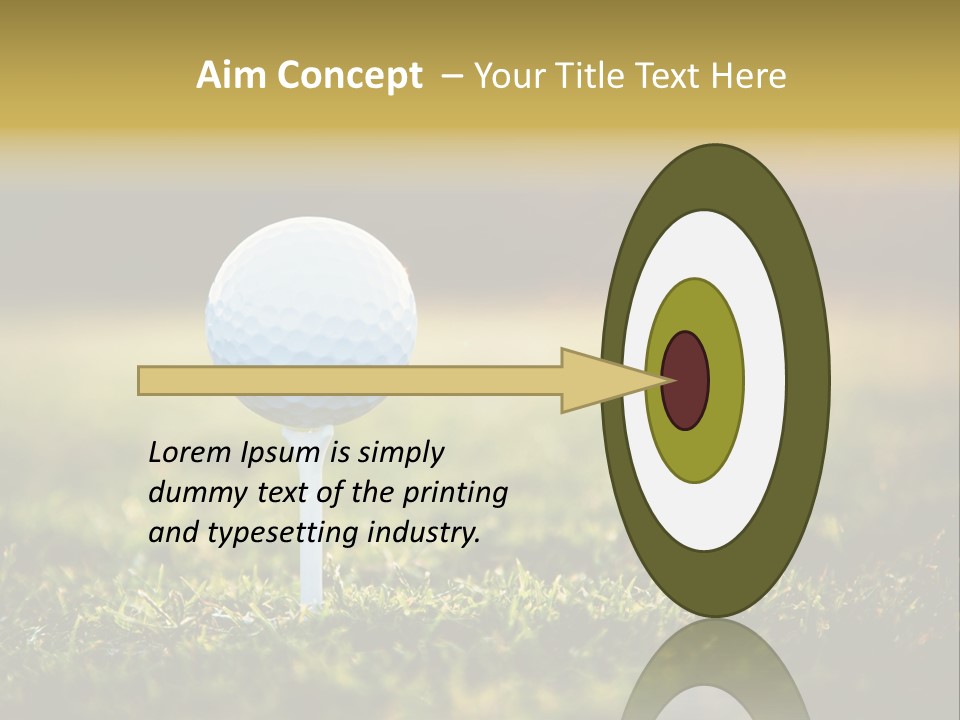 Goal Detail Fairway PowerPoint Template