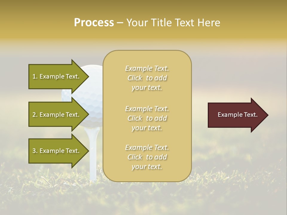 Goal Detail Fairway PowerPoint Template