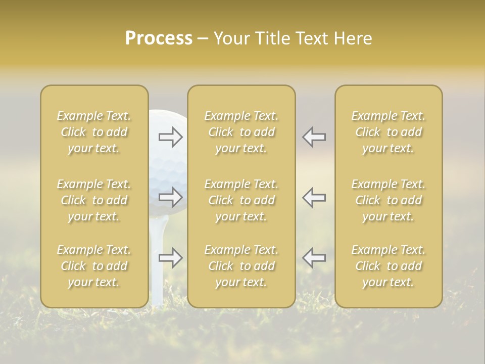 Goal Detail Fairway PowerPoint Template