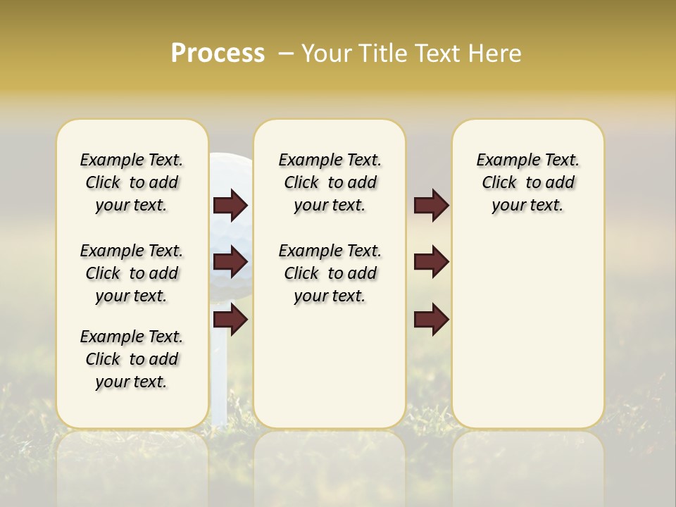 Goal Detail Fairway PowerPoint Template