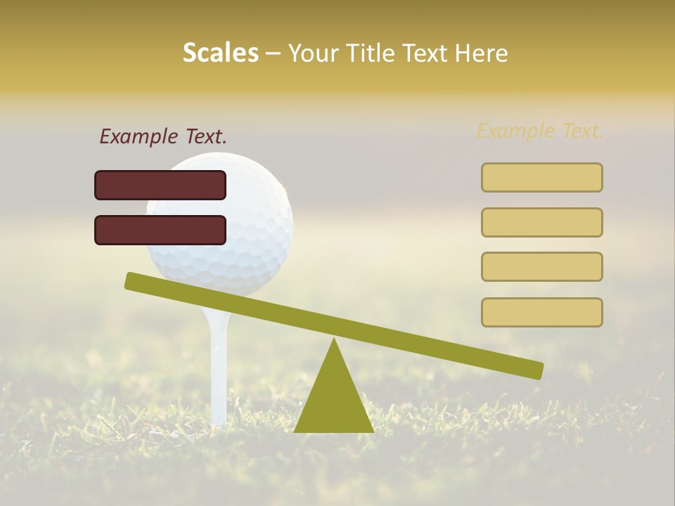 Goal Detail Fairway PowerPoint Template