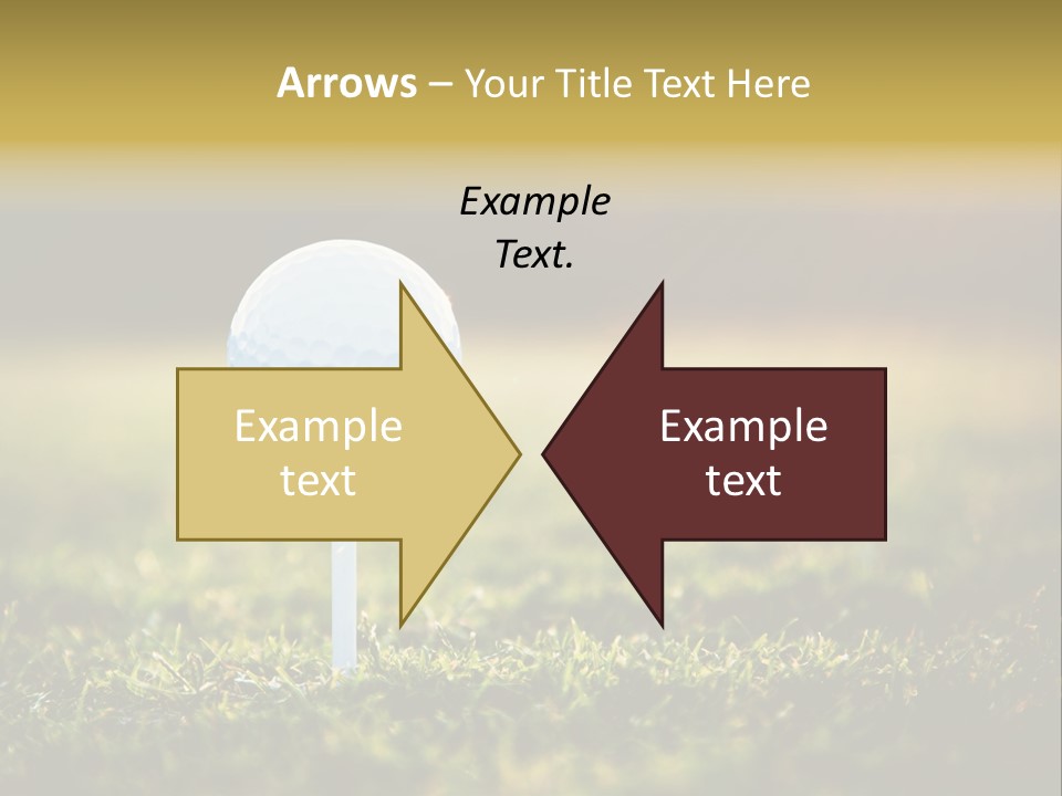 Goal Detail Fairway PowerPoint Template