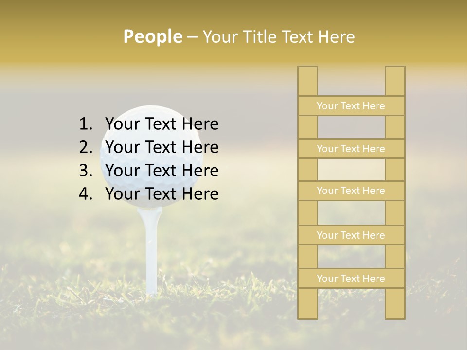Goal Detail Fairway PowerPoint Template