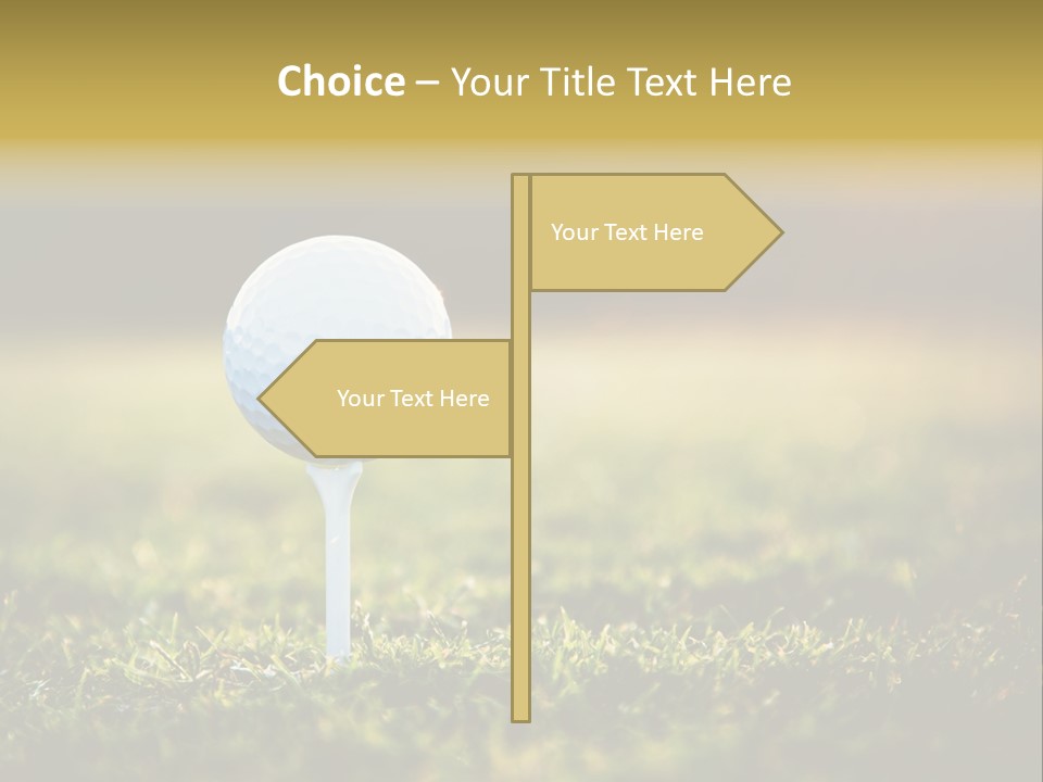 Goal Detail Fairway PowerPoint Template