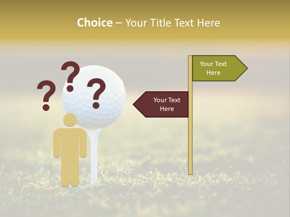 Goal Detail Fairway PowerPoint Template