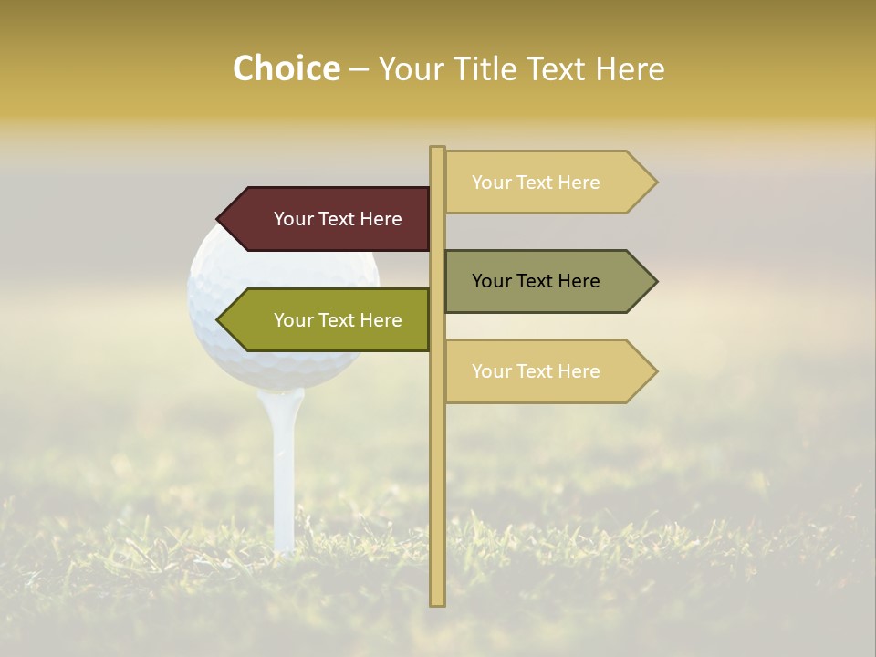 Goal Detail Fairway PowerPoint Template
