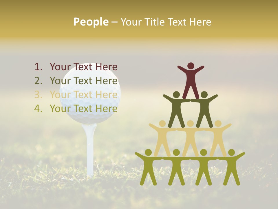 Goal Detail Fairway PowerPoint Template