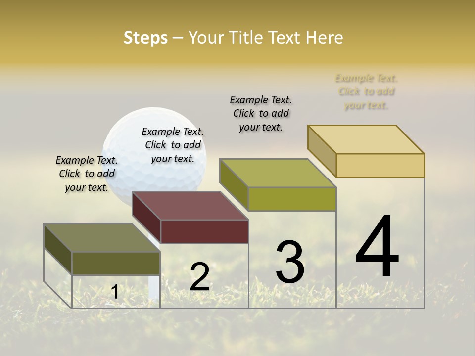 Goal Detail Fairway PowerPoint Template