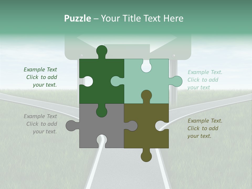 Employment Thoroughfare Horizon PowerPoint Template