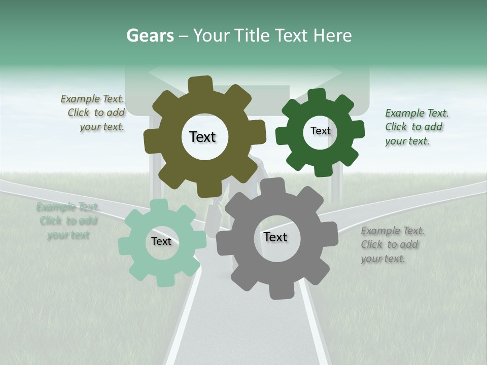 Employment Thoroughfare Horizon PowerPoint Template