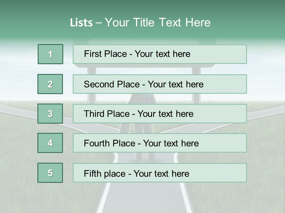 Employment Thoroughfare Horizon PowerPoint Template