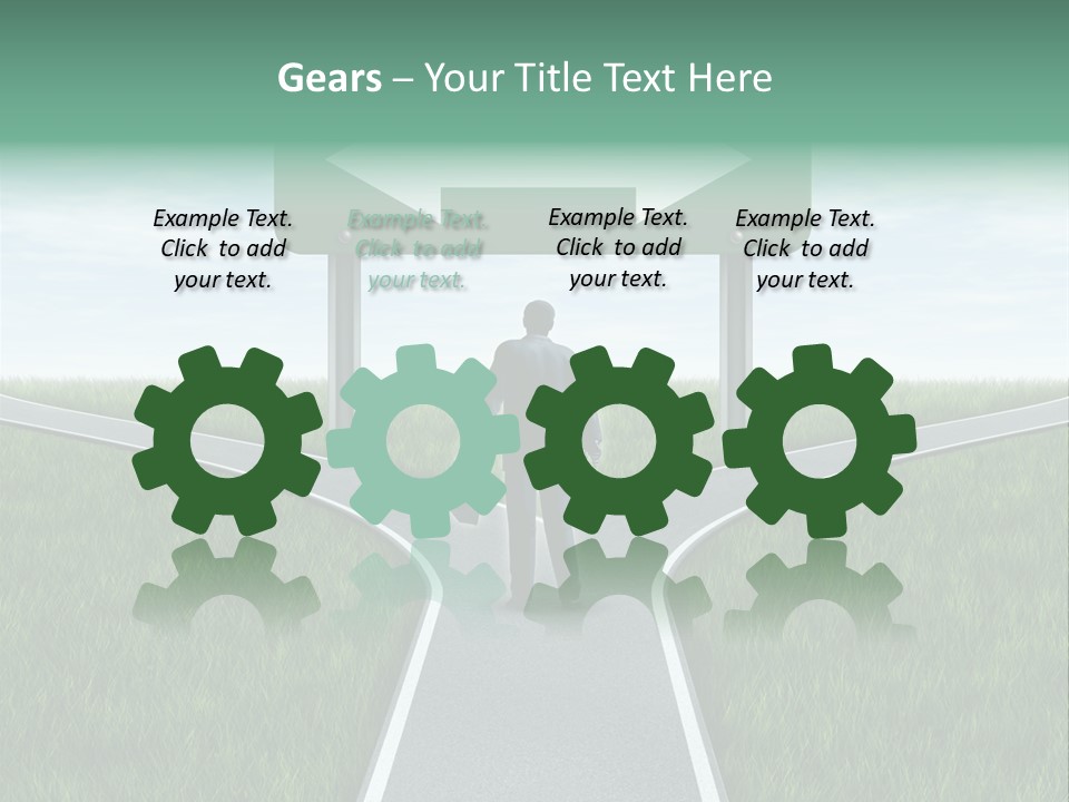 Employment Thoroughfare Horizon PowerPoint Template