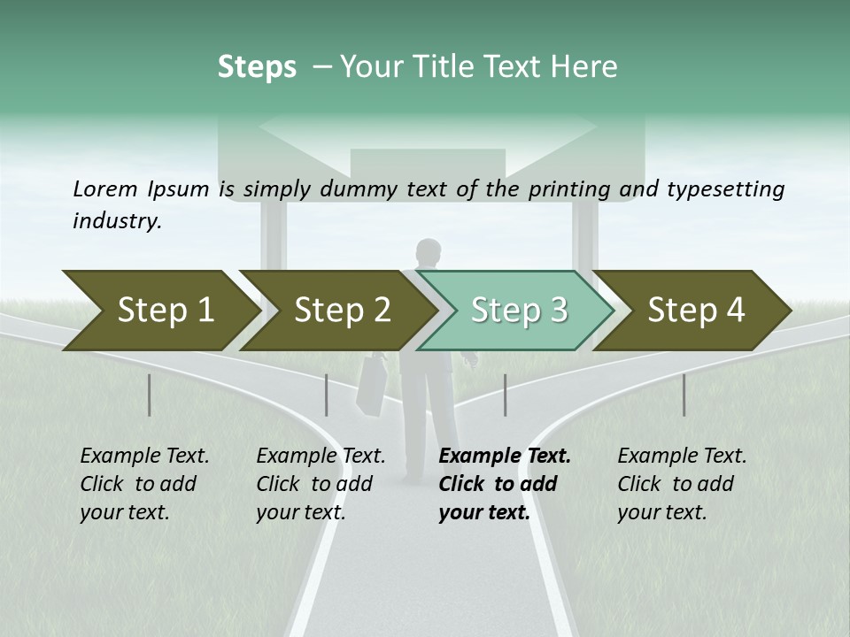 Employment Thoroughfare Horizon PowerPoint Template