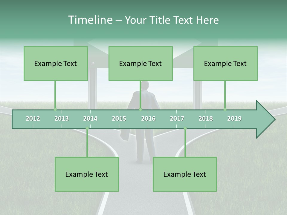 Employment Thoroughfare Horizon PowerPoint Template