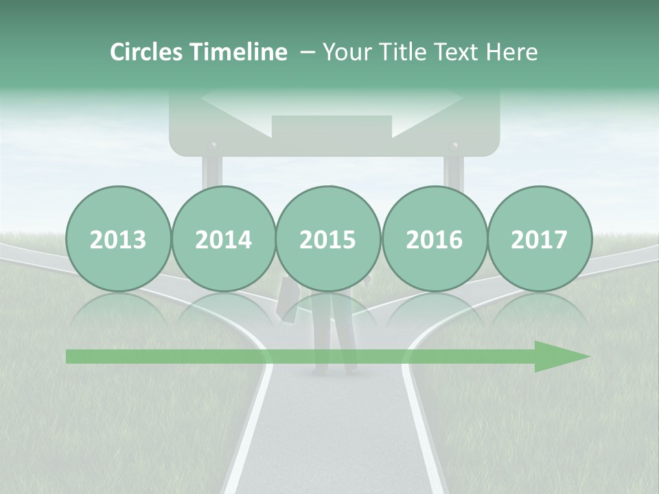 Employment Thoroughfare Horizon PowerPoint Template