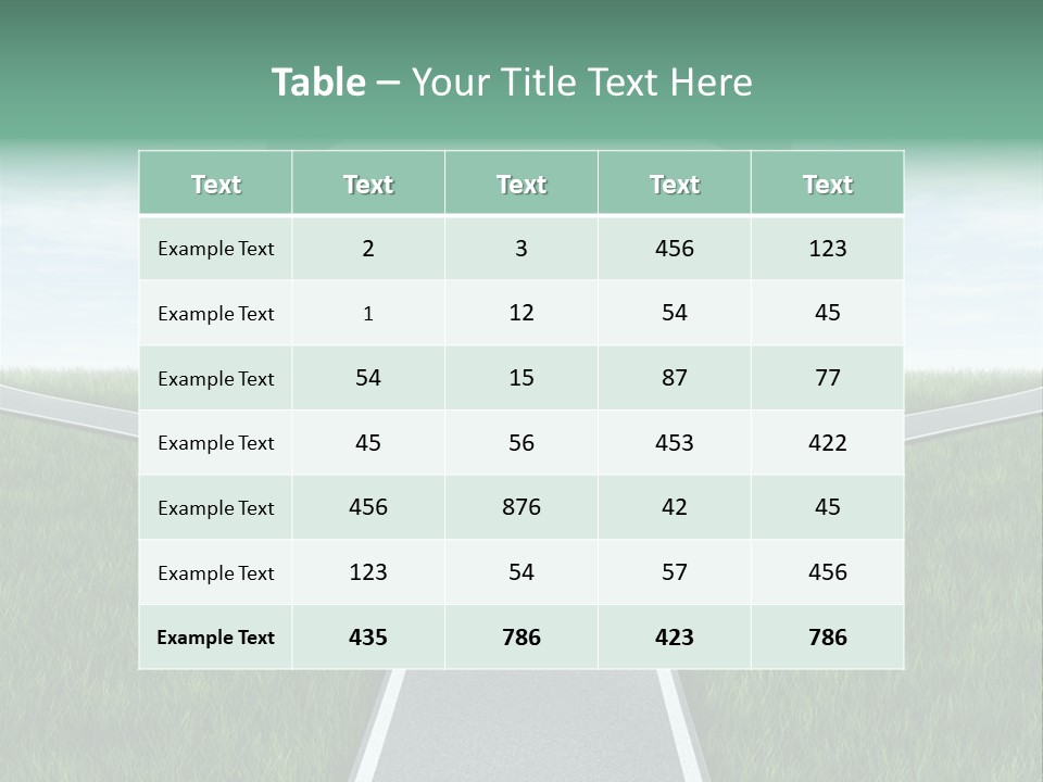 Employment Thoroughfare Horizon PowerPoint Template