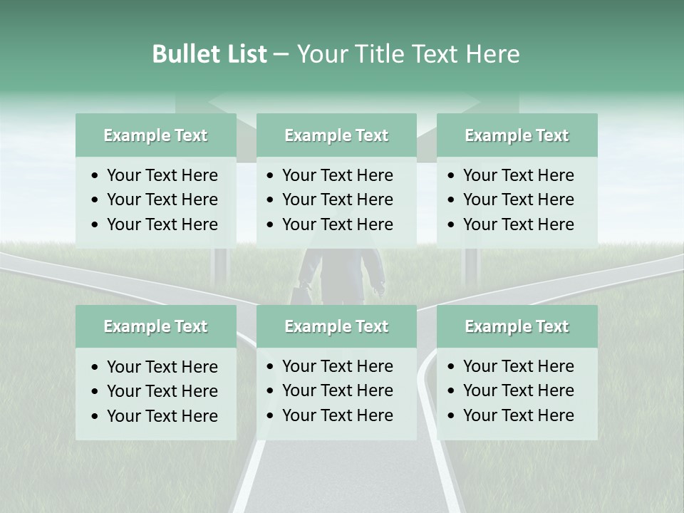 Employment Thoroughfare Horizon PowerPoint Template