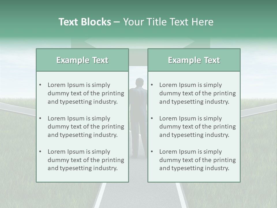 Employment Thoroughfare Horizon PowerPoint Template