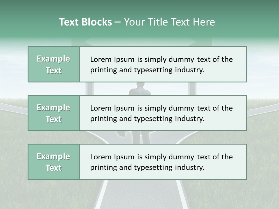 Employment Thoroughfare Horizon PowerPoint Template