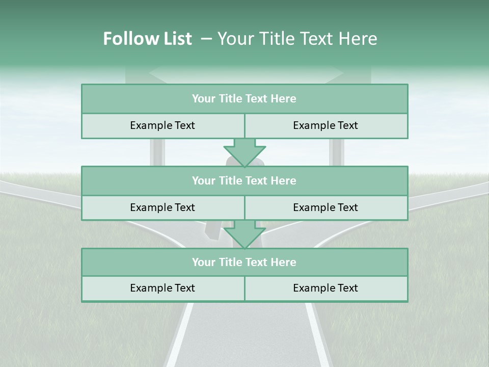Employment Thoroughfare Horizon PowerPoint Template