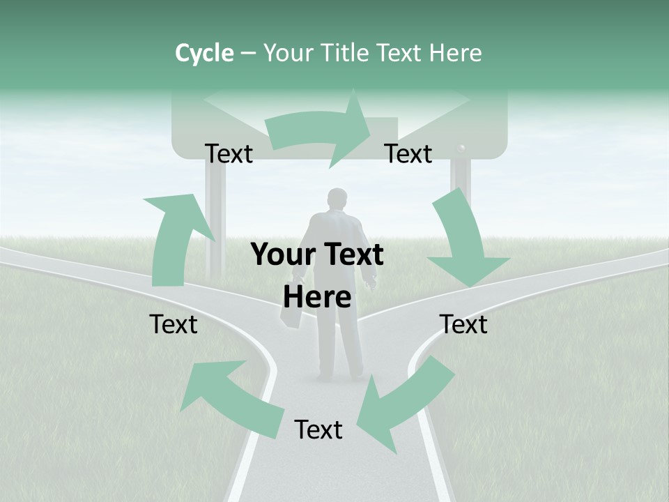 Employment Thoroughfare Horizon PowerPoint Template
