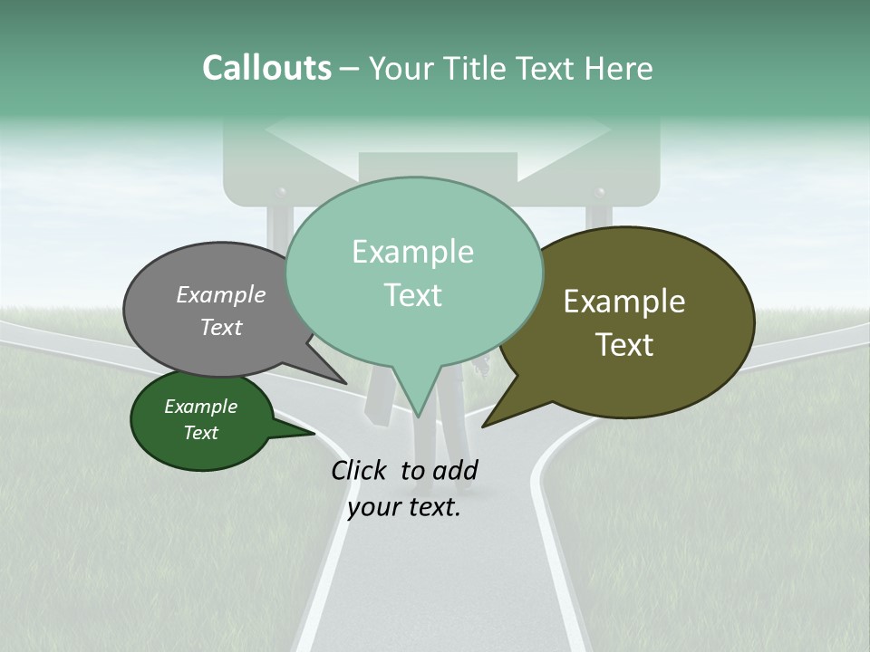 Employment Thoroughfare Horizon PowerPoint Template