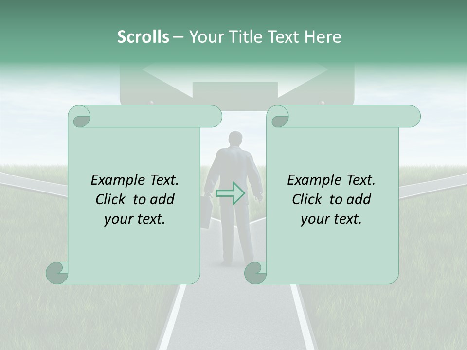 Employment Thoroughfare Horizon PowerPoint Template
